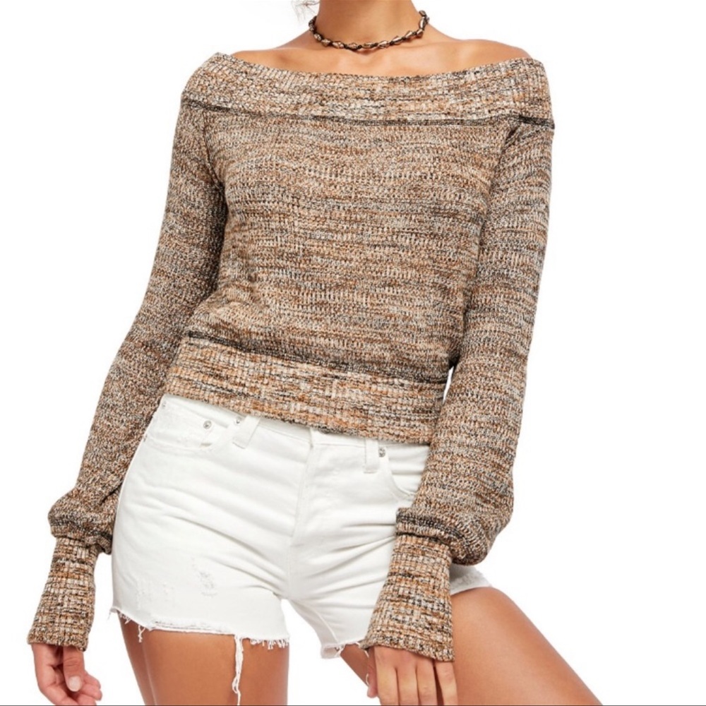 NWT Free People off the shoulder sweater - size XS